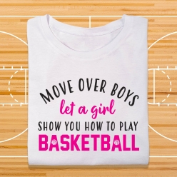 55% OFF: Basketball Girl T-shirt-Choose Size